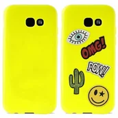 Etui i futerały do telefonów - Puro PURO Patch Mania - Etui Samsung Galaxy A3 (2017) w zestawie 5 naklejek (żółty) SGGA317PM1GRN - miniaturka - grafika 1