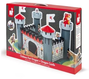 Janod zamek rycerski z akcesoriami - Klocki - miniaturka - grafika 4
