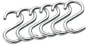 Pozostałe akcesoria barmańskie - Küchenprofi 1051003806 S-hak, chrom 6 sztuki, ze stali nierdzewnej, srebrny, 0,5 x 2,5 x 5,1 cm 221057 - miniaturka - grafika 1