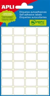 Apli Etykiety do pisania ręcznego 16x22 mm zaokrąglone białe mini-bag 6 ark - Etykiety samoprzylepne i bloki etykiet - miniaturka - grafika 2