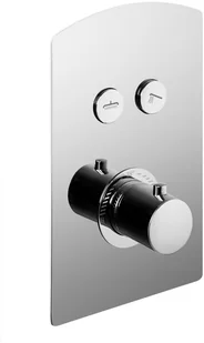 CORSAN Prysznicowa bateria podtynkowa Box Adour chromowana z termostatem BT02CH - Baterie podtynkowe - miniaturka - grafika 3