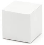 PartyDeco Pudełeczka kwadratowe, białe, 10 sztuk - Gadżety dla niej i dla niego - miniaturka - grafika 2