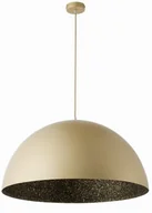 Lampy sufitowe - Sigma czarno-złota lampa wisząca SFERA 90 cm 32299 lampa sufitowa dekoracyjny środek z dużym matowym kloszem do salonu 32299 - miniaturka - grafika 1