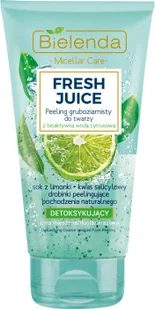 Bielenda FRESH JUICE DETOKSYKUJĄCY PEELING GRUBOZIARNISTY DO TWARZY LIMONKA 150G - Peelingi i scruby do twarzy - miniaturka - grafika 2