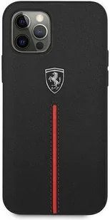 Ferrari FEOMSHCP12LBK iPhone 12 Pro Max czarny/black hardcase Off Track Leather Nylon Stripe hurtel-76683-0 - Etui i futerały do telefonów - miniaturka - grafika 3