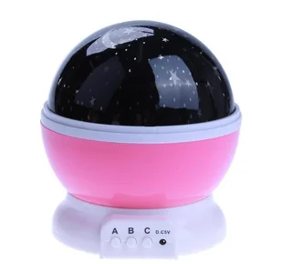 Lampka nocna projektor gwiazd 2w1 USB niebieska - Projektory dla dzieci - miniaturka - grafika 5