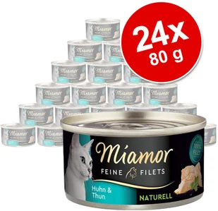 Miamor Megapakiet Feine Filets Naturelle, 24 x 80 g - Pakiet mieszany I - Mokra karma dla kotów Miamor Megapakiet Feine Filets Naturelle, 24 x 80 g - Pakiet mieszany I - Mokra karma dla kotów - miniaturka - grafika 2