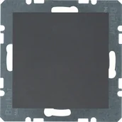 Inne akcesoria elektryczne - Berker Kwadrat/B3/B7 antracyt zaślepka B_10091606 - miniaturka - grafika 1