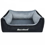 Legowiska dla psów - Recobed Kanapa Sargasso Czarny & Szary Rozm. L 100x80 cm - miniaturka - grafika 1