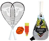 Badminton - Talbot Torro męska Speed 7700, wysokiej jakości zestaw kompletny zestaw, 2 Grafitowy-Composite rackets 58, 5 cm Speed Badminton o dużej mocy, wielokolorowa, One Size 490117 - miniaturka - grafika 1