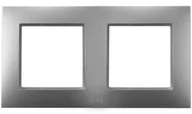 Klawisze i ramki - Ospel Aria srebrny ramka IP44 RH-2U/18 RH-2U/18 - miniaturka - grafika 1