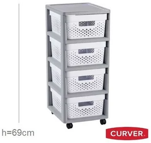 Curver REGAŁ SZAFKA INFINITY 4x11L 231557 (231559) - Szafki łazienkowe - miniaturka - grafika 10