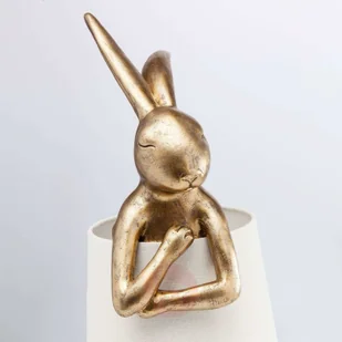 KARE Animal Rabbit lampa stołowa złota/biała - Lampy stojące - miniaturka - grafika 5