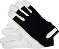 Rękawice robocze - Yato RĘKAWICE ROBOCZE BAWEŁNA/SKÓRA CZARNE ROZM 8 - miniaturka - grafika 1