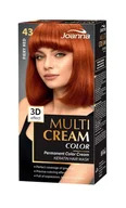 Farby do włosów i szampony koloryzujące - Joanna Multi Cream Color Farba nr 43 Płomienny Rudy 62572 - miniaturka - grafika 1