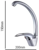 Baterie kuchenne - ZXC ŁAZIENKI ZXC BATERIA ZLEWOZMYWAKOWA WYSOKA 2500-8 SATYNA s5.7412500-8 - miniaturka - grafika 1