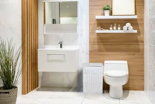 Mirosław Gockowiak Kosz wiklinowy na pranie bieliznę kufer 60x40x30 cm biały - Kosze na bieliznę - miniaturka - grafika 5