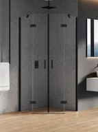 Kabiny prysznicowe - New Trendy NEW AZURA BLACK 80x80 K-0669 - miniaturka - grafika 1