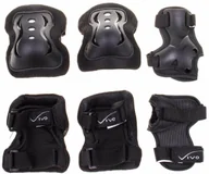 Ochraniacze - Vivo Ochraniacze na łyżworolki JR-510 różowo-srebrne 452910 - miniaturka - grafika 1