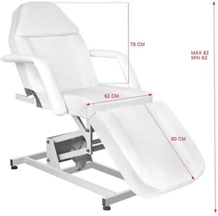 AZZURRO Fotel kosmetyczny elektr. azzurro 673a 1 siln. biały P122422 - Fotele kosmetyczne - miniaturka - grafika 6