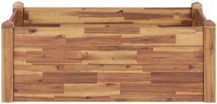 vidaXL Donica ogrodowa, 110x60x44 cm, lite drewno akacjowe - Donice - miniaturka - grafika 3