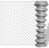 Ogrodzenia - vidaXL Ocynkowana, metalowa siatka 15 x 0,8 m - miniaturka - grafika 1