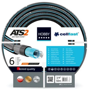 Cellfast Wąż ogrodowy Hobby ATS2 6 warstw 3/4 x 50m marki 16-221 - Węże ogrodowe i zraszacze - miniaturka - grafika 2