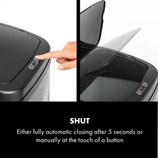 FENIKS Klarstein Klarstein Cleansmann, czujnik, 50 litrów, na worki na śmieci, ABS, czarny KG15-CleansmannB50l - Kosze na śmieci - miniaturka - grafika 6