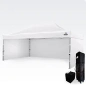 Pawilony ogrodowe - BRIMO Namiot reklamowy 4x6m - plus 3 ściany - Biały - miniaturka - grafika 1