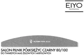 Akcesoria do paznokci - Victoria Vynn SALON PILNIK PÓŁKSIĘŻYC CZARNY 80/100 - VICTORIA VYNN 330624 - miniaturka - grafika 1