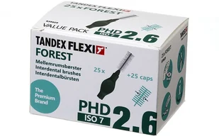 Tandex A/S Tandex czyściki międzyzębowe FLEXI 1,20 x 8,00mm Forest (ISO7 PHD 2.6 ) 25szt. w opak. - Szczoteczki międzyzębowe - miniaturka - grafika 2