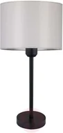 Lampy stojące - Britop Lampa stołowa Maarit klosz tekstylny, szara/czarna - miniaturka - grafika 1