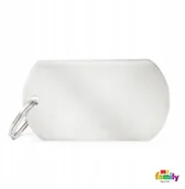 Odblaski i adresówki - Myfamily Basic chromowana adresówka nieśmiertelnik - miniaturka - grafika 1