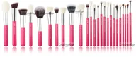 Pędzle do makijażu - JESSUP BEAUTY JESSUP - Individual Brushes Set - Zestaw 25 pędzli do makijażu - T195 Rose Carmin/Silver JESDTCSI - miniaturka - grafika 1