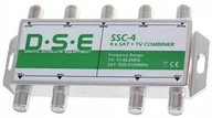 Akcesoria TV-SAT - Zwrotnica Sumator Quad 4x Sat + Tv Dvb-t Dse SSC-4 - miniaturka - grafika 1