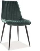 Krzesła - Signal KRZESŁO KIM VELVET CZARNY STELAŻ / GREEN 78 KIMVCZ - miniaturka - grafika 1