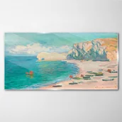 Obrazy i zdjęcia - PL Coloray Obraz Szklany Plaża Falaise dAmont Monet 100x50cm - miniaturka - grafika 1