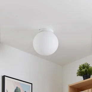 Lindby Meriala lampa sufitowa biała, klosz 25cm - Lampy sufitowe - miniaturka - grafika 2