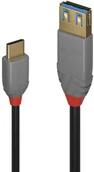 Kable USB - Lindy 36895 Kabel USB 3.1 typ C typ A Anthra Line 0,15m LY-36895 - miniaturka - grafika 1
