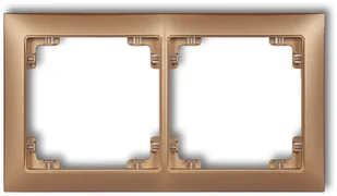 Karlik Ramka podwójna DECO Złoty 8DRSO-2 - Klawisze i ramki - miniaturka - grafika 3
