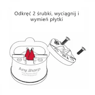 AnySharp Ostrzałka do noży AnySharp PRO - red ASKSPROredPL - Noże - miniaturka - grafika 4
