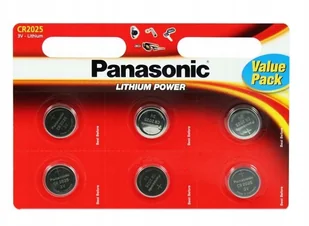 Panasonic Deutschland GmbH Wentronic CR2025 P 6-BL Panasonic baterie jednorazowe 5410853043829 - Baterie i akcesoria - miniaturka - grafika 4