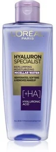 Loreal Hyaluron Specialist nawilżająca woda micelarna z kwasem hialuronowym 200 ml - Płyny micelarne Loreal Hyaluron Specialist nawilżająca woda micelarna z kwasem hialuronowym 200 ml - Płyny micelarne - miniaturka - grafika 1