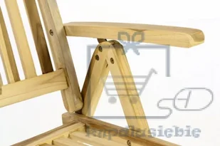 Divero Składane krzesło drewniane - DIVERO - Fotele i krzesła ogrodowe - miniaturka - grafika 4