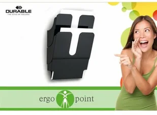 DURABLE Półka Na Dokumenty A4 DURABLE Flexiplus 2 Szt. Pion Czarna - Półki na dokumenty - miniaturka - grafika 2