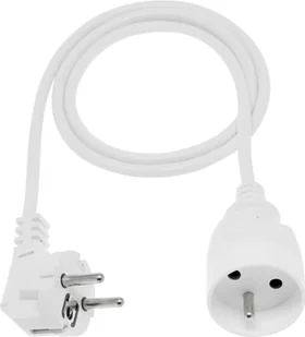 Elgotech Przedłużacz 1 gniazdowy z uziemieniem 3x1 2m Biały PS-102 - Przedłużacze i rozgałęźniki - miniaturka - grafika 2