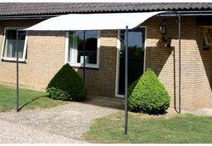 Zadaszenie ogrodowe, tkanina, kolor kremowy - Altany ogrodowe - miniaturka - grafika 3