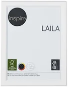 Ramki na zdjęcia - Ramka zdjęcia LAILA 30 x 40 cm biała MDF INSPIRE INSPIRE - miniaturka - grafika 1