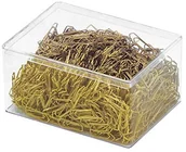 Artykuły biurowe - Wedo 9101500 spinacza biurowego (wykonana z metalu, 26 MM, w przezroczystej puszce) 1500 sztuk, tworzywo 9101500 - miniaturka - grafika 1