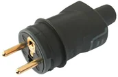 Akcesoria do oświetlenia - Legrand 50445 - Wtyczki ggumowy 2P+T 16A/250V IP44 czarny - miniaturka - grafika 1